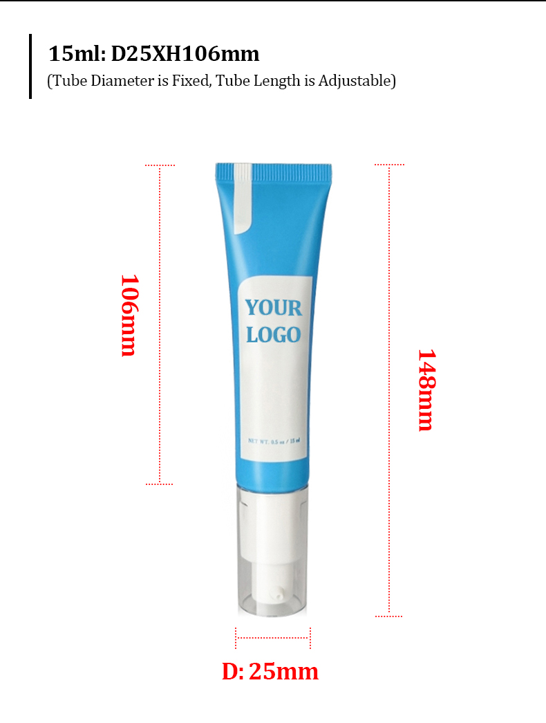 Airless Pump Hand Cream Tube