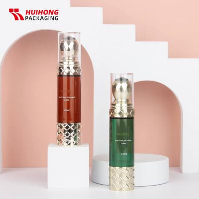 다이아몬드 모양 PETG 병 30ml 얼굴 에센스 롤러 마사지 병