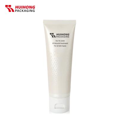 80ml 화이트 크림 플립 탑 모자가있는 빈 튜브