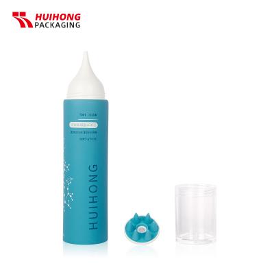 PETG 외부 커버가 있는 맞춤형 색상 분해성 TPE 두피 헤드 실리콘 마사지 튜브
