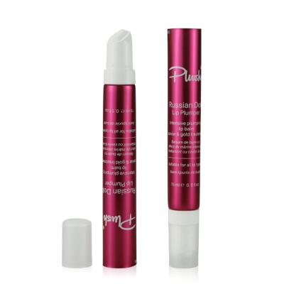 립 케어 포장용 롤러 마사지가있는 15ml 레드 립밤 스퀴즈 튜브
